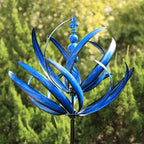 Metall Windspiel 3D Spinner Garten Windrad Outdoor Deko Gartenstecker