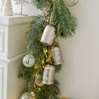 Metall Weihnachtsbaum Glocke Eisen bemalt Deko Anhänger Festliche Weihnachtsdeko