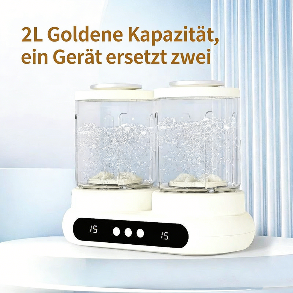 Mini-Doppelwaschmaschine – Tragbarer Unterwäsche- und Sockenreiniger, Kein Aufbau nötig