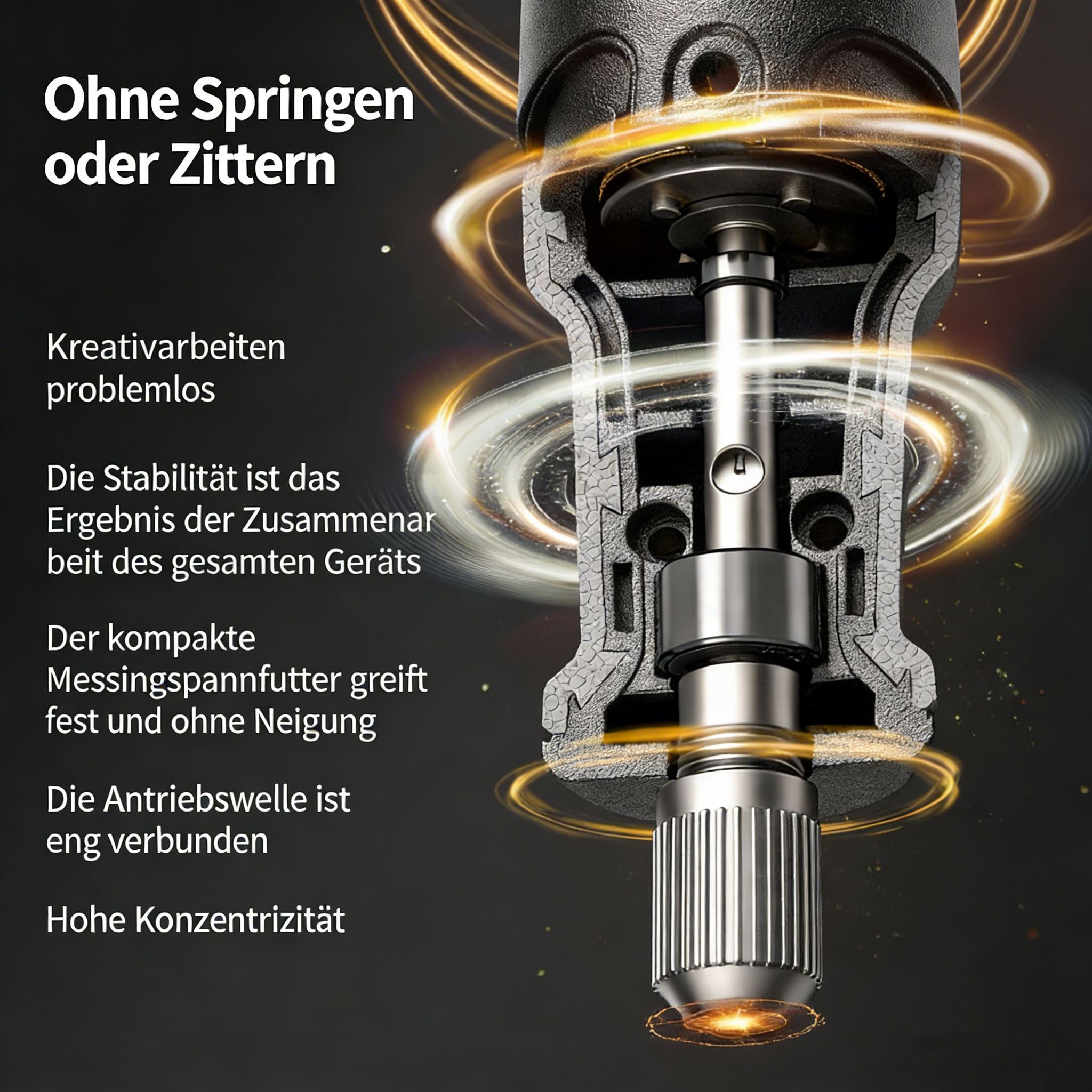 Mini Elektroschleifer & Multifunktionswerkzeug – Handliches Rotationswerkzeug zum Polieren, Gravieren & Schleifen – Kleiner Bohrer für Holz, Jade & Metall