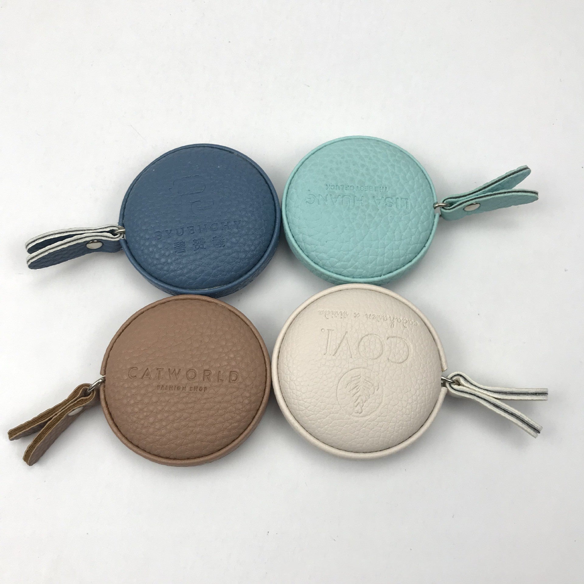 Mini Maßband mit Automatik – Tragbares Schneidermaßband 1,5 m aus PU-Leder, Ein-Knopf-Rückzug, ideal zum Messen von Kleidung & Körpermaßen
