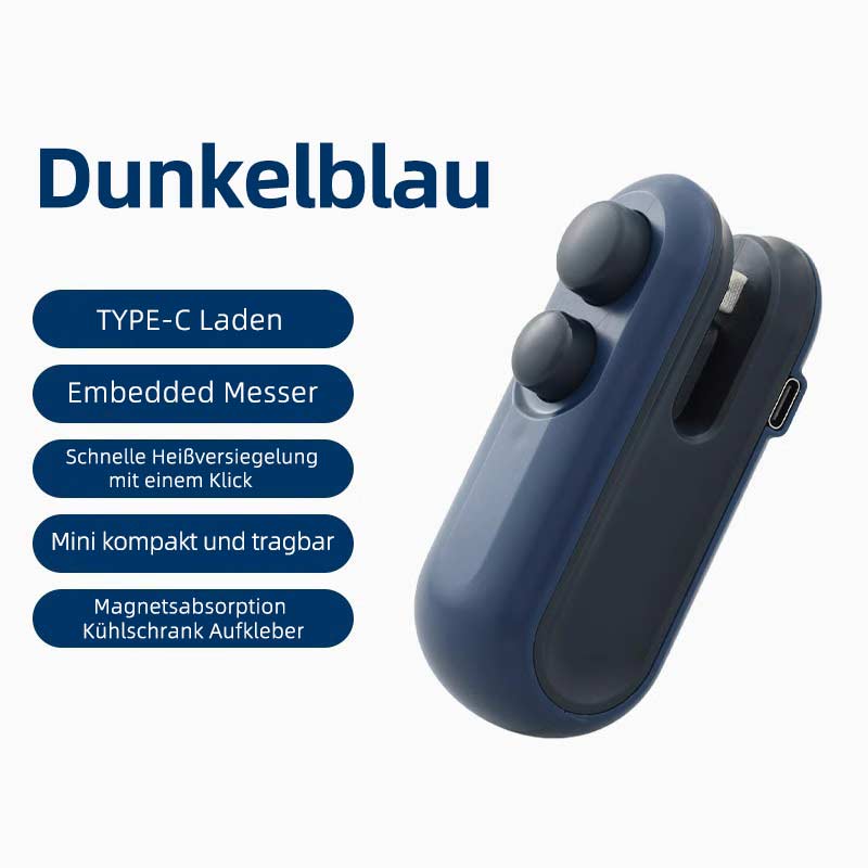 Mini Versiegelungsmaschine Handgerät Tragbar Haushalts Snacks Plastiktüten Wärmeversiegeler