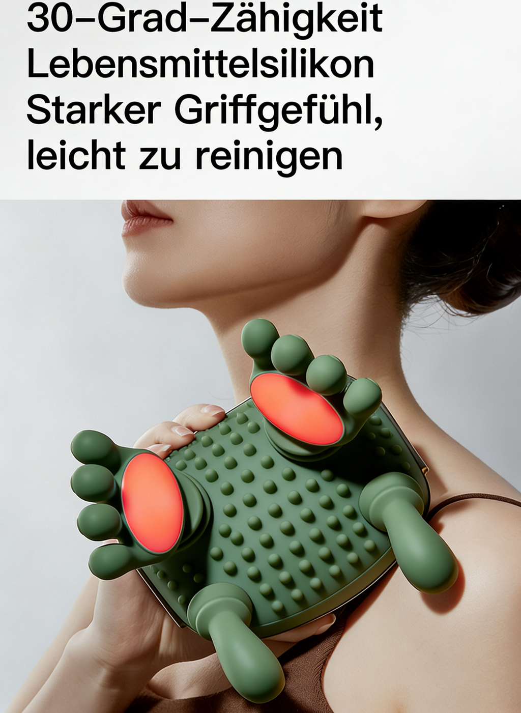 Geschenk Multifunktionaler Massage-Schal für Nacken & Schultern – Elektrischer Heiz- & Knet-Massagegerät für Zuhause