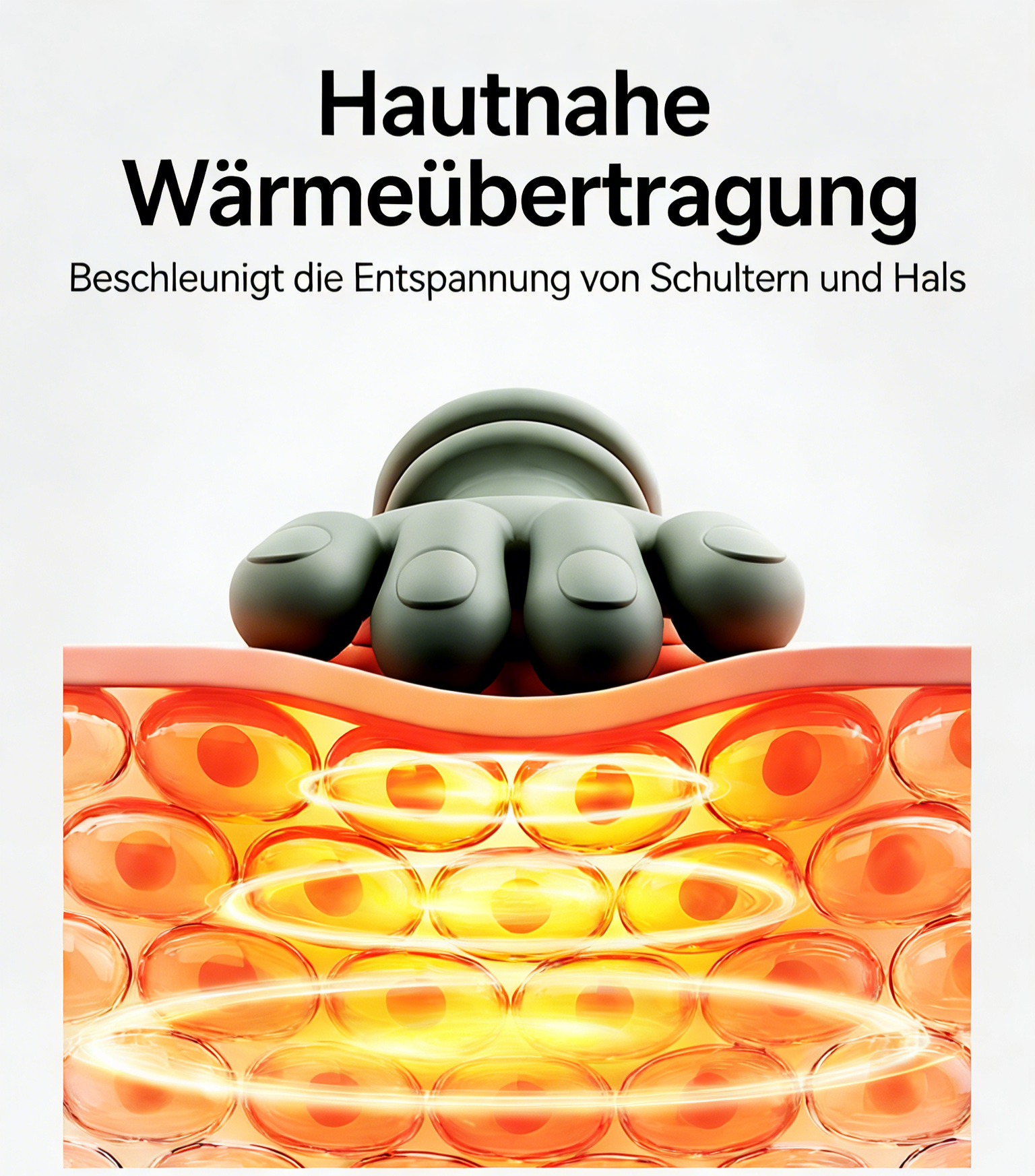 Geschenk Multifunktionaler Massage-Schal für Nacken & Schultern – Elektrischer Heiz- & Knet-Massagegerät für Zuhause