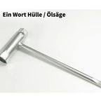 Kettensägen & Rasenmäher Werkzeug Set – Steckschlüssel, Zündkerzenschlüssel & Schraubendreher Zubehör