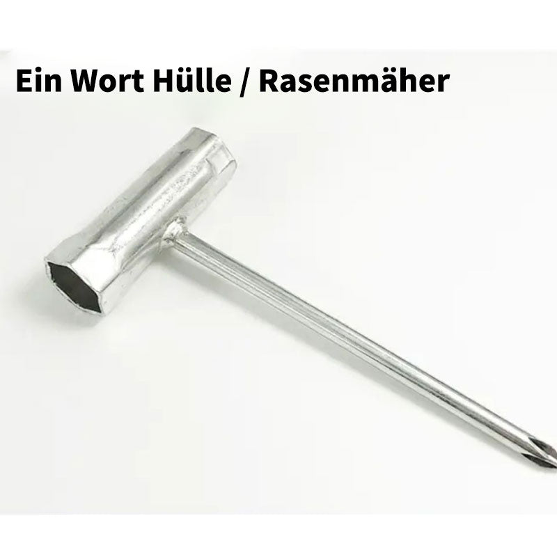 Kettensägen & Rasenmäher Werkzeug Set – Steckschlüssel, Zündkerzenschlüssel & Schraubendreher Zubehör