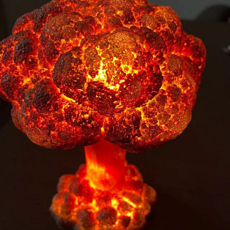Mushroom Cloud Nachtlampe – LED Resin Deko Tischlampe für Zuhause mit USB Anschluss