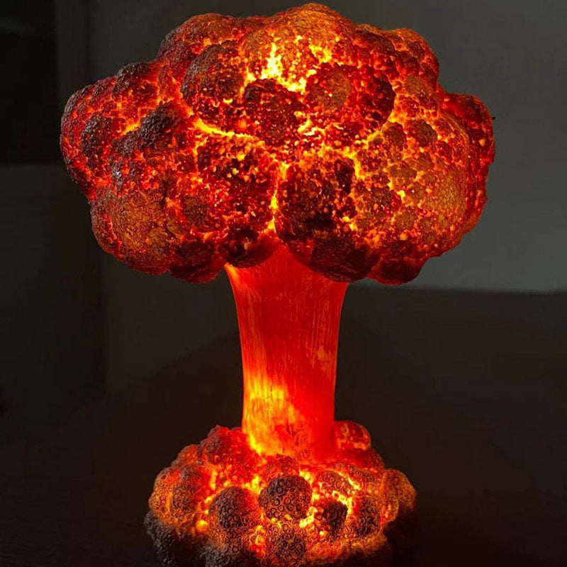 Mushroom Cloud Nachtlampe – LED Resin Deko Tischlampe für Zuhause mit USB Anschluss