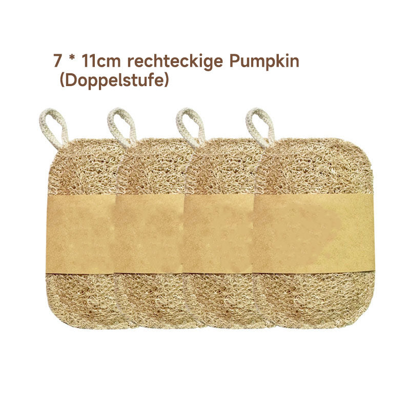 Natürlicher Luffa Schwamm aus Holzzellstoff – Verdickter Spülschwamm