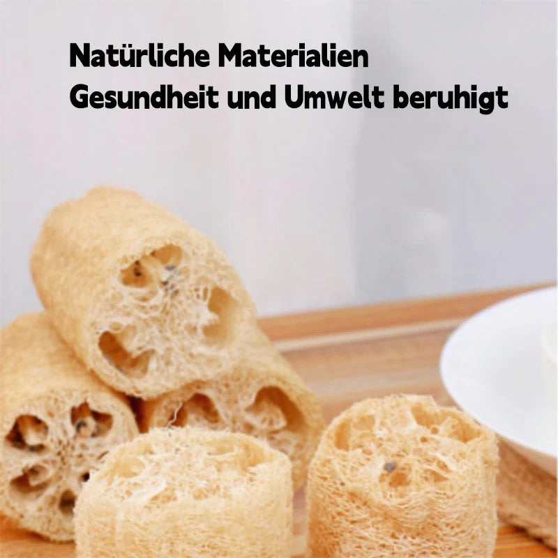 Natural Luffa Bath Scrubber for Pets – Dog & Cat Shower Sponge for Gentle Cleaning and Fur Care