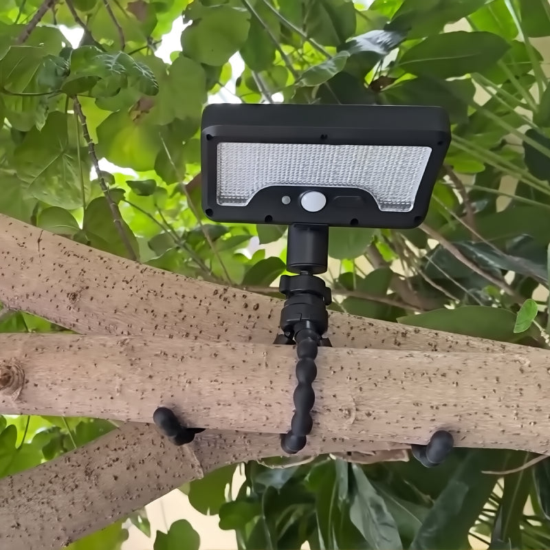 Oktopus Solar LED Gartenlampe – Kreative Außenbeleuchtung mit Wandhalter & Clip