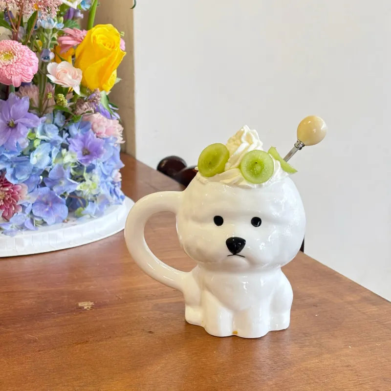 Hundetasse aus Keramik – Süßer Kaffeebecher mit Hundemotiv für Zuhause & Büro