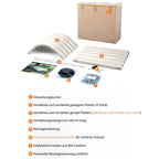 Ovales Hochbeet aus verzinktem Stahl – Rostfreies Metall-Pflanzbeet für Garten & Terrasse (30 cm hoch)