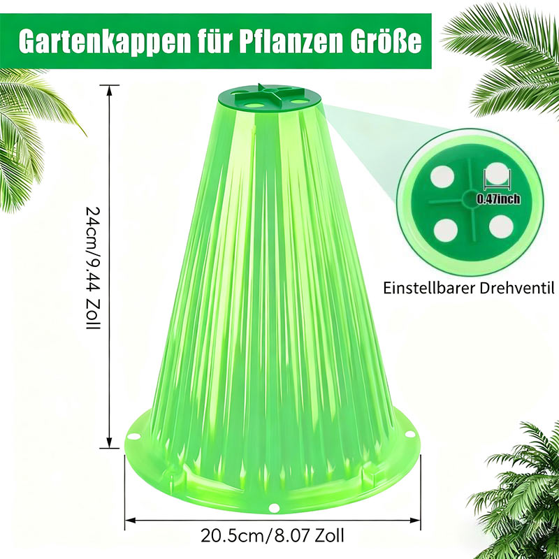 Pflanzen Schutzhaube mit Belüftung – UV-beständig, wasserdicht, Anzucht & Garten Gemüse Jungpflanzen