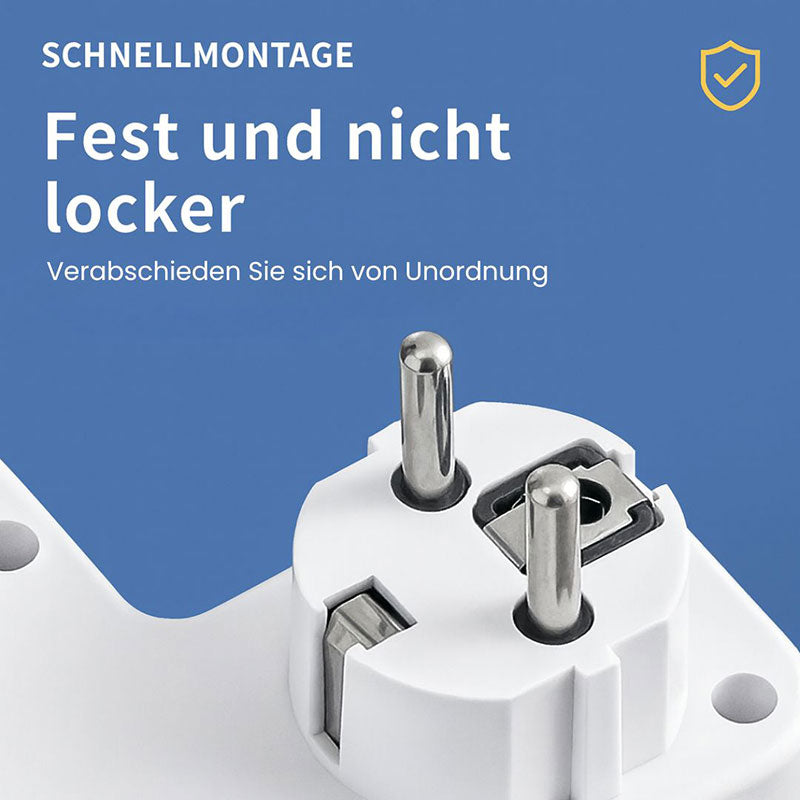 PowerGrid 3-fach Steckdosenleiste mit USB & Schalter – Überspannungsschutz Mehrfachstecker für Büro & Zuhause