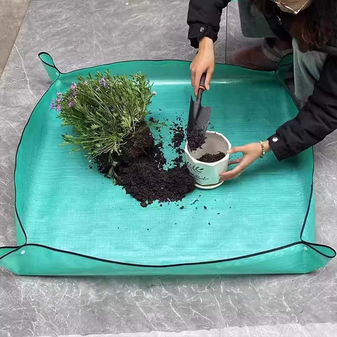 Praktische Wasserdichte Gartenmatte – Schutz für Ihre Arbeitsfläche beim Umtopfen und Pflanzenpflege