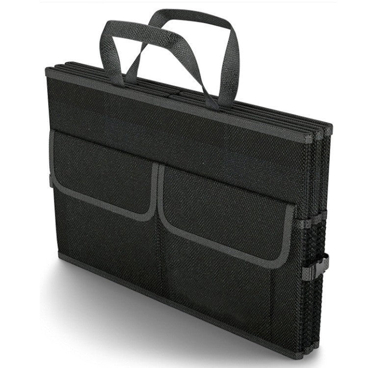Premium Auto Kofferraum-Organizer – Faltbare Aufbewahrungsbox – Stabil & Wasserfest – Ideal für Camping & Einkauf – Schwarz