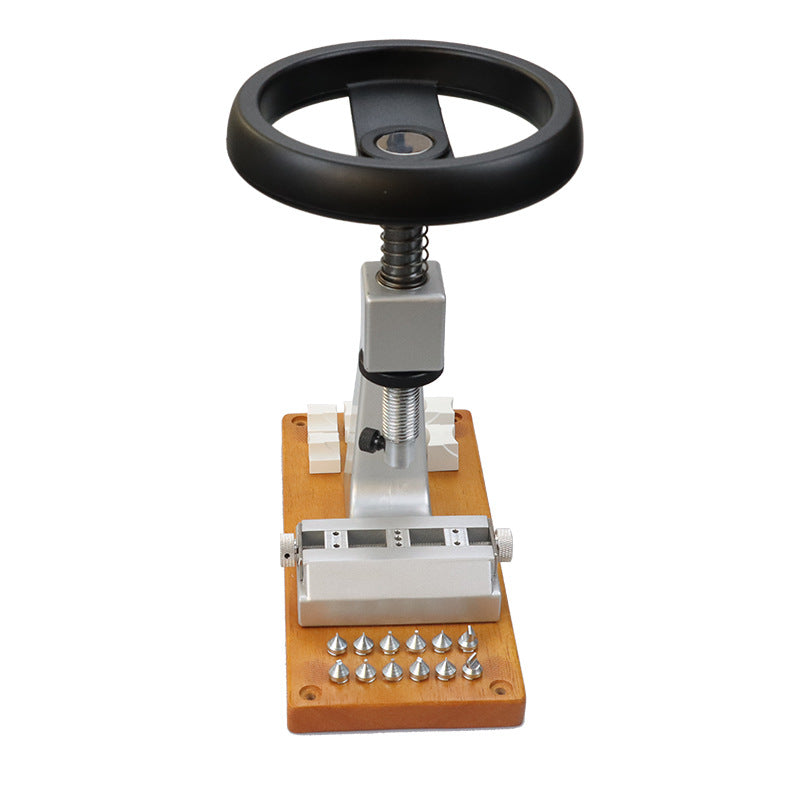 Profi 5700 Uhrengehäuseöffner – Stationäres Uhrenwerkzeug zum Öffnen & Schließen von Schraubdeckeln – Gehäuseöffner für wasserdichte Uhren – Inkl. Spannbacken-Set