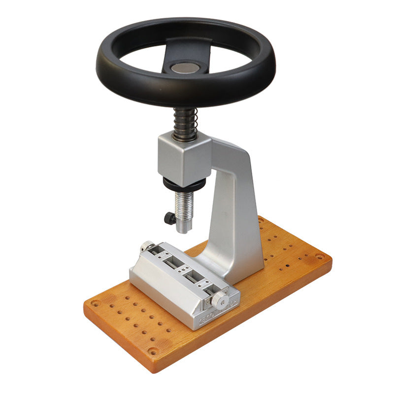 Profi 5700 Uhrengehäuseöffner – Stationäres Uhrenwerkzeug zum Öffnen & Schließen von Schraubdeckeln – Gehäuseöffner für wasserdichte Uhren – Inkl. Spannbacken-Set