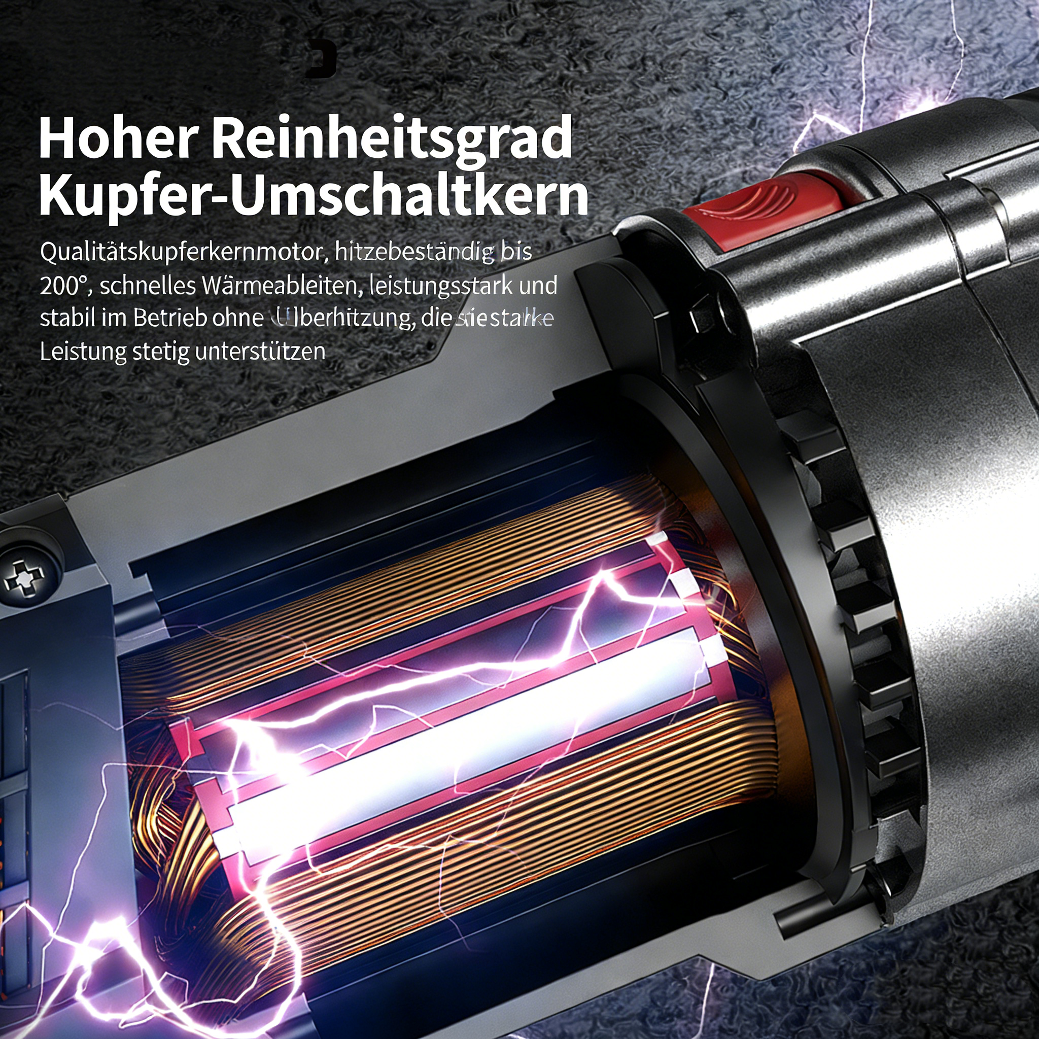 Profi Bohrhammer & Schlagbohrmaschine 2-in-1 – Kraftvoller Elektro-Bohrer für Beton & Mauerwerk – Multifunktionales Elektrowerkzeug für den Heimgebrauch