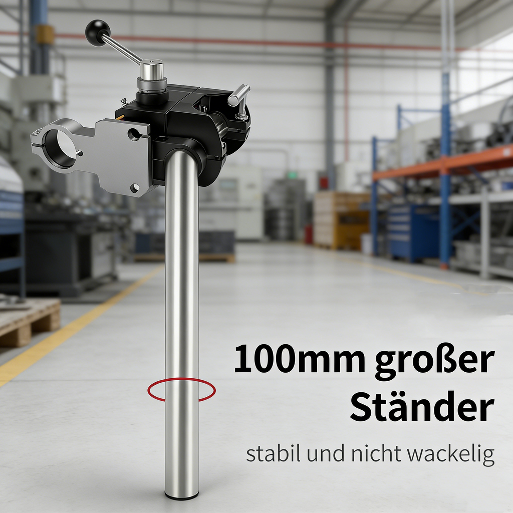 Profi Bohrständer für Handbohrmaschinen – Hochpräziser Bohrmaschinenständer mit Gusseisen-Basis – Stabiler Bohrtisch für exaktes Bohren in Holz & Metall