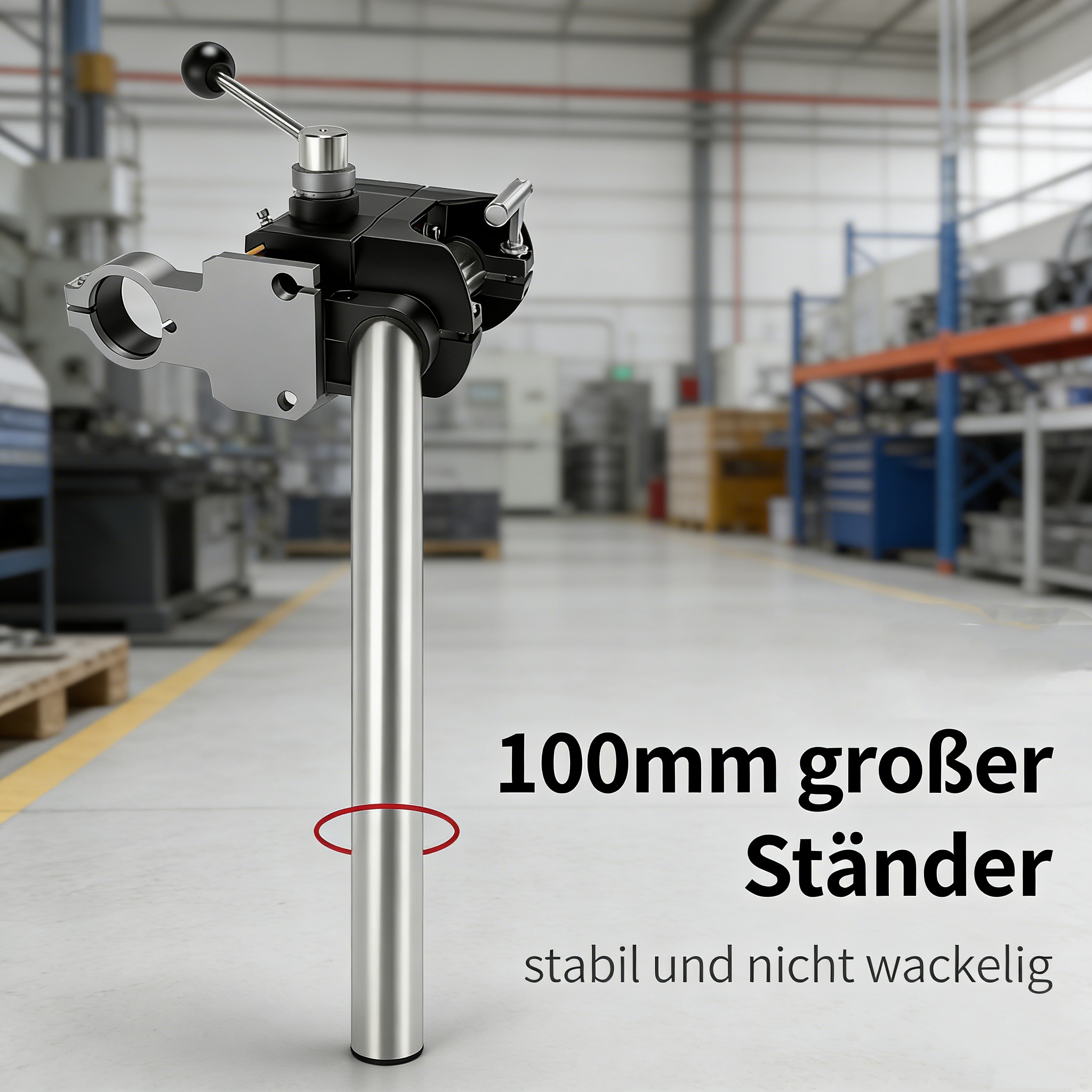 Profi Bohrständer für Handbohrmaschinen – Hochpräziser Bohrmaschinenständer mit Gusseisen-Basis – Stabiler Bohrtisch für exaktes Bohren in Holz & Metall
