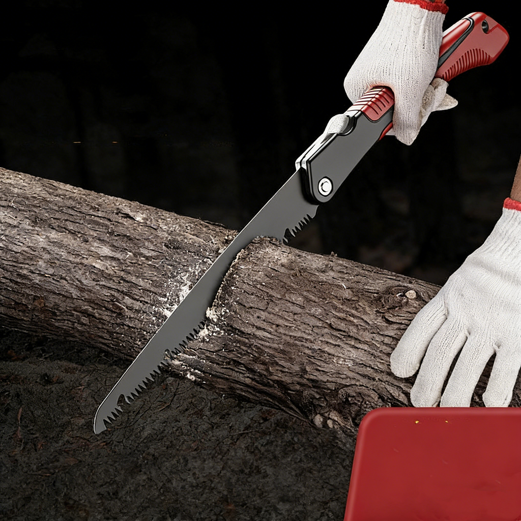 Profi Klappsäge für Garten & Outdoor – Handsäge aus rostfreiem legiertem Stahl – Klappbare Astsäge für Frisch- & Trockenholz sowie Holzarbeiten
