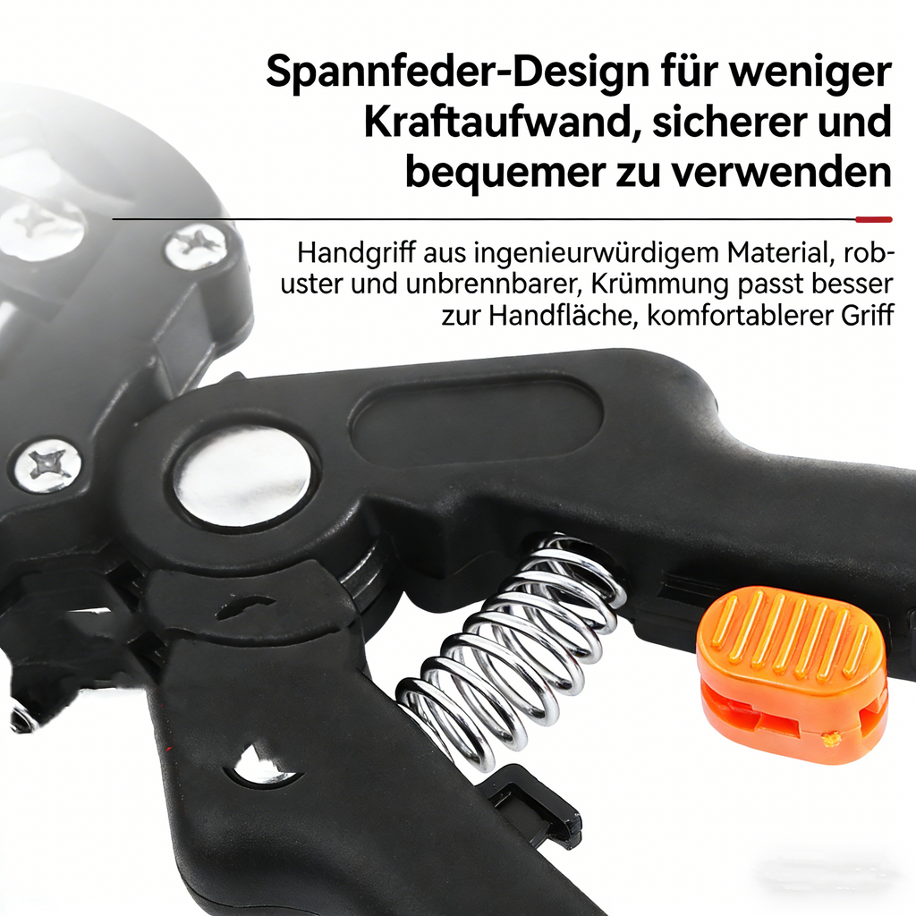 Profi Veredelungszange Set für Obstbäume – 2-in-1 Pfropfwerkzeug & Gartenschere – Komplette Veredelungsgarnitur für Stecklinge & Okulation