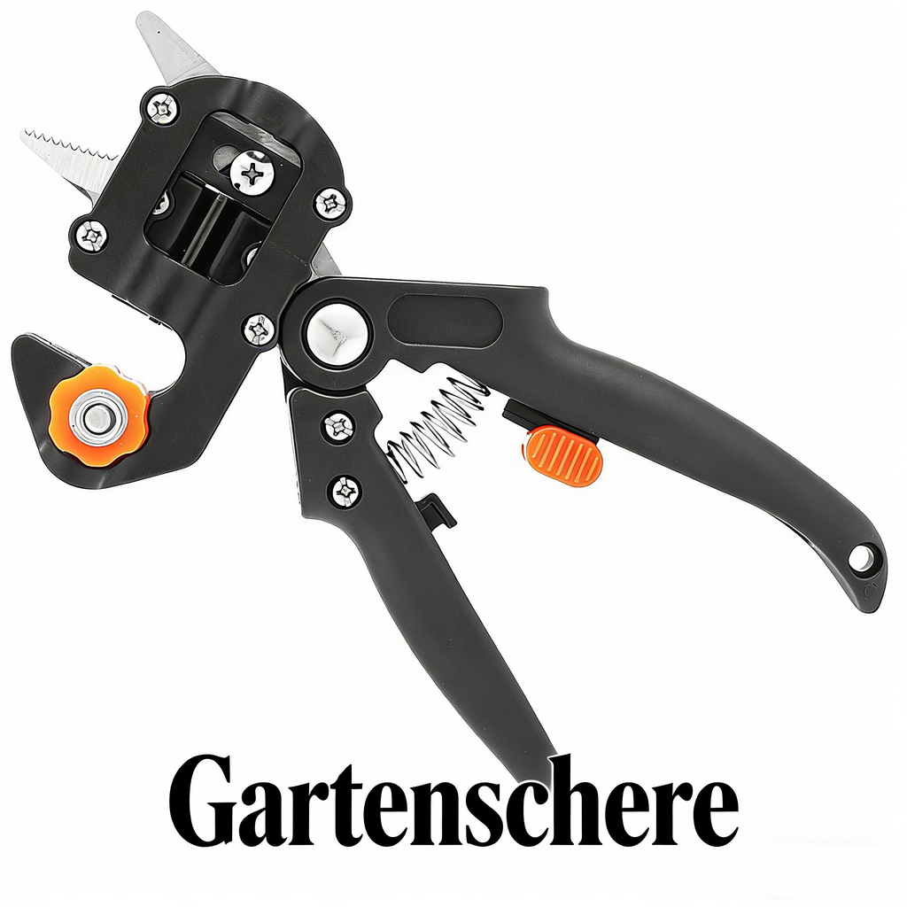 Profi Veredelungszange Set für Obstbäume – 2-in-1 Pfropfwerkzeug & Gartenschere – Komplette Veredelungsgarnitur für Stecklinge & Okulation
