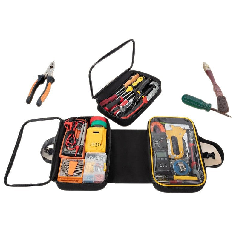 Profi Werkzeugtasche Oxford – Wasserabweisende Montagebox für Handwerker – Viele Taschen für Werkzeug & Zubehör – Robust