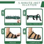 Rasenlüfter-Schuhe mit Nägeln – Belüftung für Ihren Rasen im Handumdrehen