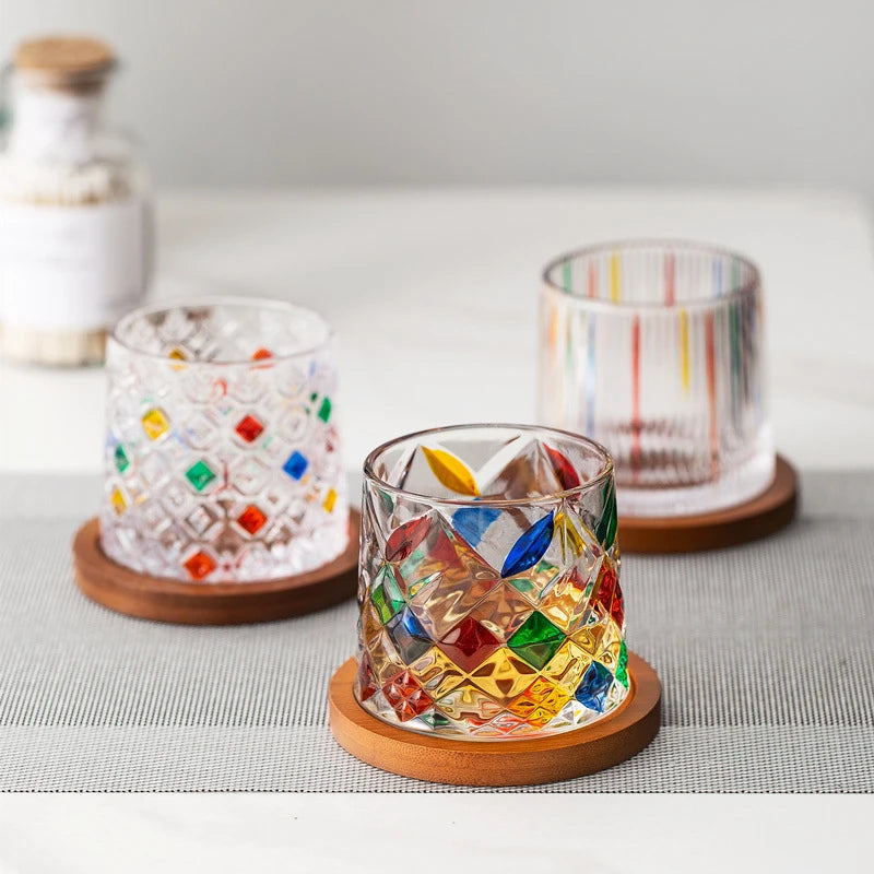 Rotierendes Whiskyglas mit Drehboden – Elegantes Glas für Whisky, Bourbon & Spirituosenliebhaber