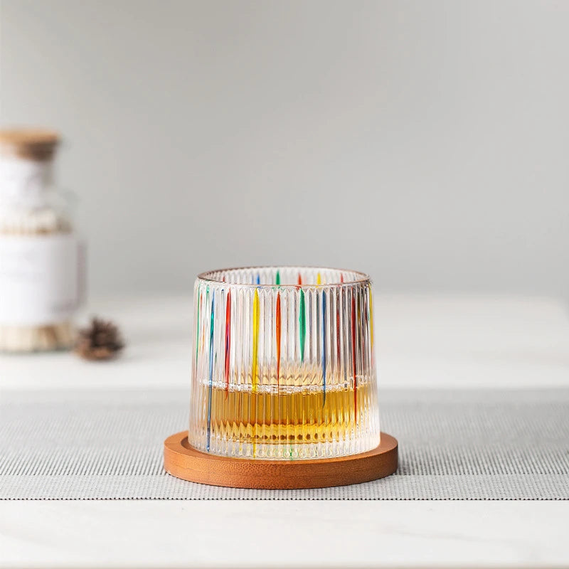 Rotierendes Whiskyglas mit Drehboden – Elegantes Glas für Whisky, Bourbon & Spirituosenliebhaber