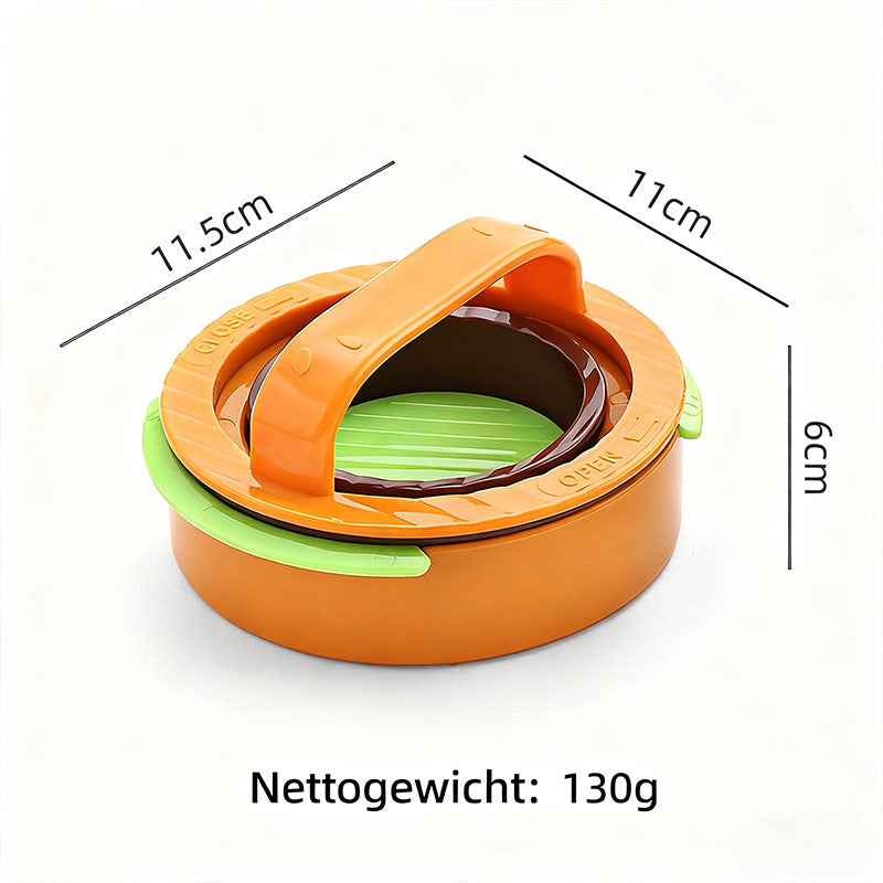 Runder Hamburger Patty Maker Set – Fleischpresse & Burgerpresse Küchenwerkzeug für gleichmäßige Patties