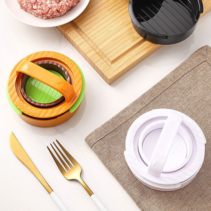 Runder Hamburger Patty Maker Set – Fleischpresse & Burgerpresse Küchenwerkzeug für gleichmäßige Patties