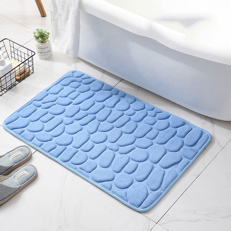 Mehrfarbig Rutschfester Badematten‑Pebble – Saugstark, Massage‑Effekt & Schnell trocknend für Bad & WC