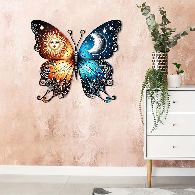 Schmetterling Wanddeko kreative 2D Metall Kunst