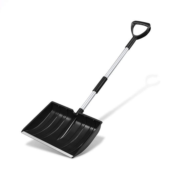 Schneeschaufel aus Kunststoff – Stabiler Schneeschieber mit abnehmbarem Griff – Ergonomischer Schneeräumer für Garten, Hof und Winterdienst