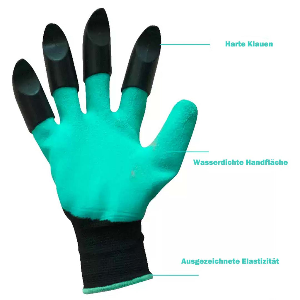 Schützende Gartenhandschuhe mit Krallen für