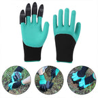 Schützende Gartenhandschuhe mit Krallen für