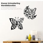 Schwarze Metall Schmetterling Wanddeko Boho Metall Wandkunst Wohnkultur Dekofigur