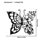Schwarze Metall Schmetterling Wanddeko Boho Metall Wandkunst Wohnkultur Dekofigur