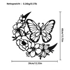 Schwarze Metall Schmetterling Wanddeko Boho Metall Wandkunst Wohnkultur Dekofigur