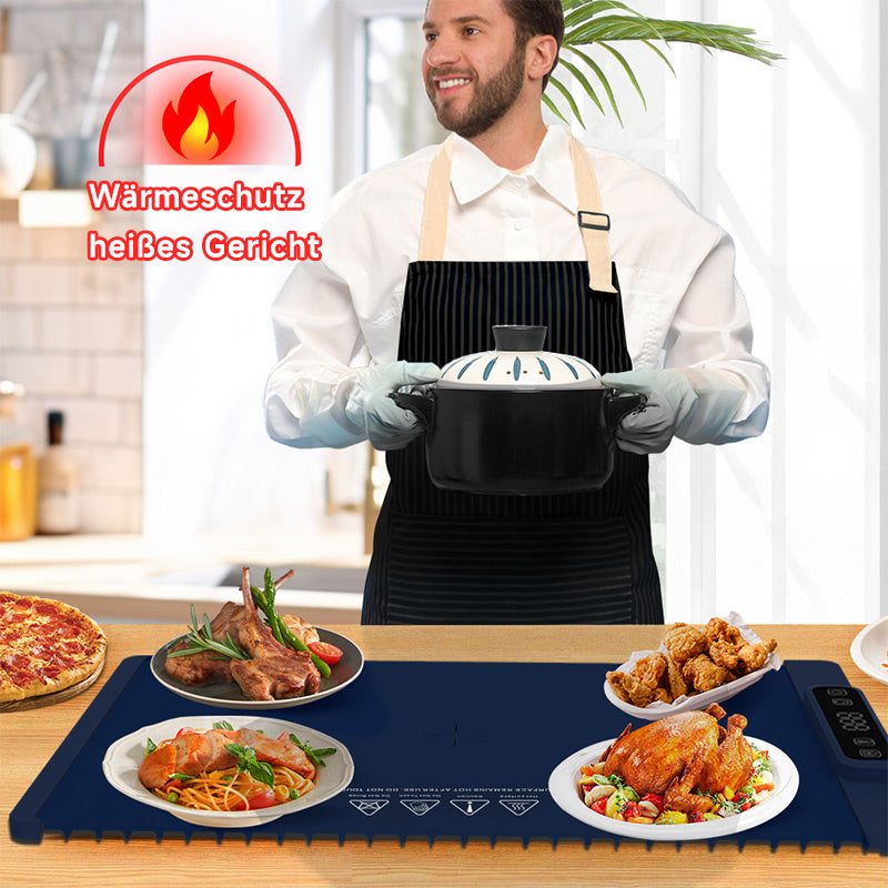 Silicone Electric Warming Tray – Food & Soup Warmer Mat, Desktop Heating Pad for Meals & Tableware