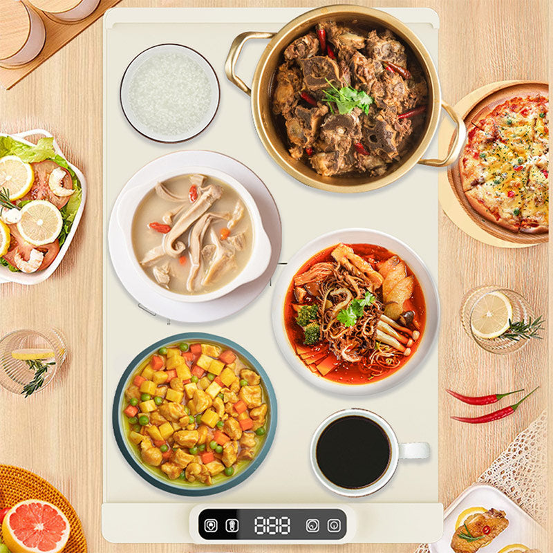 Silicone Electric Warming Tray – Food & Soup Warmer Mat, Desktop Heating Pad for Meals & Tableware