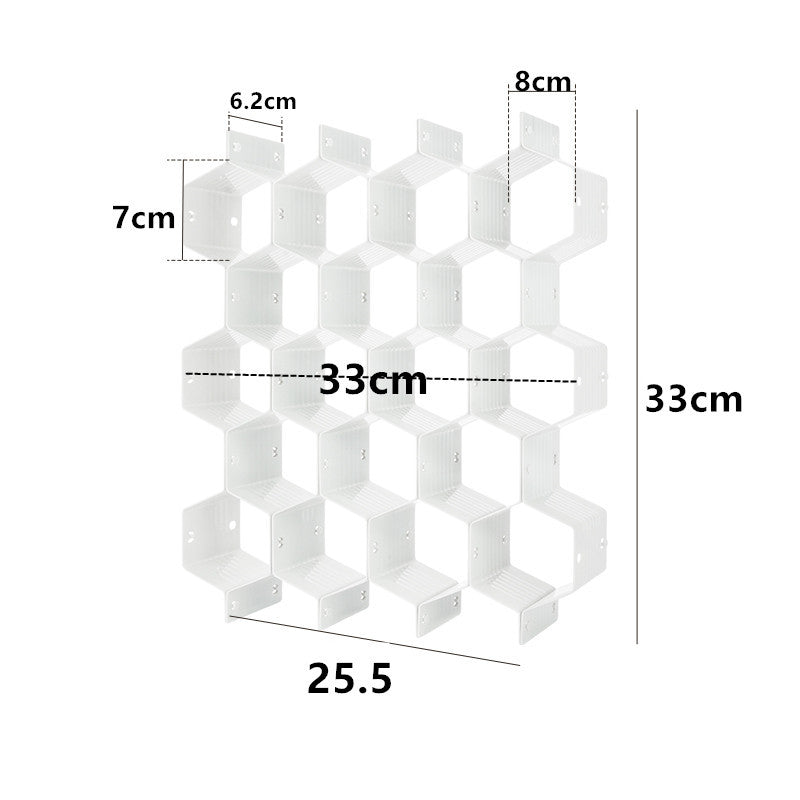 Schubladen Organizer Waben Design für Socken und Unterwäsche Flexibles Trennsystem für Kleiderschrank und Kommode Praktische Fachaufteilung für Ordnung im Haus