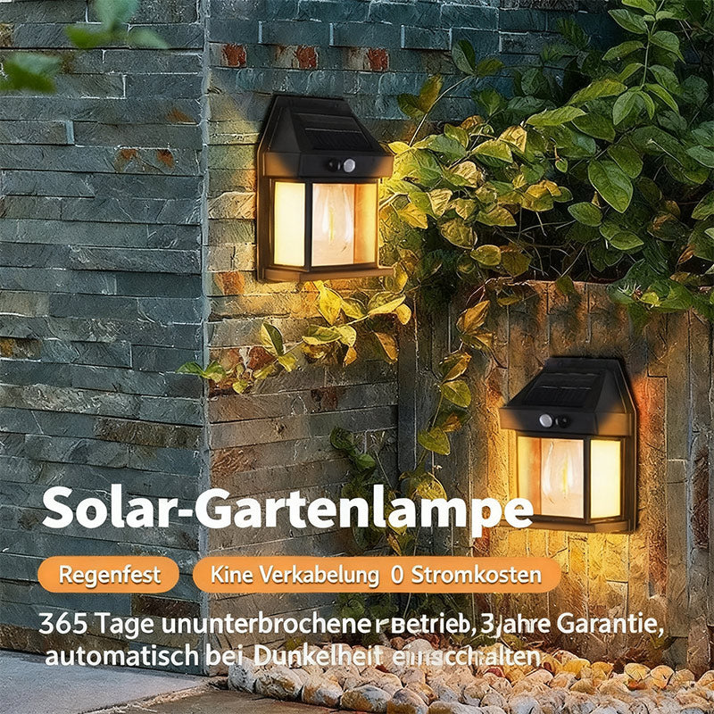 Solar Bewegungsmelder Wandlampe – LED Außenleuchte für Terrasse