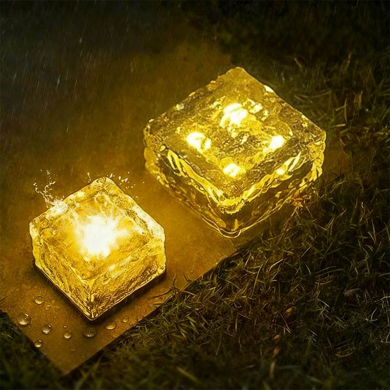 Solar Eiswürfel-Leuchte – Wasserdichte LED Gartenleuchte für Außenbereiche