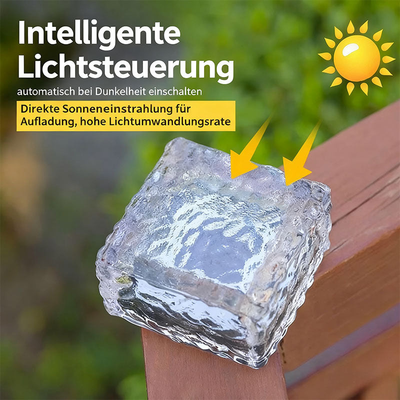 Solar Eiswürfel-Leuchte – Wasserdichte LED Gartenleuchte für Außenbereiche