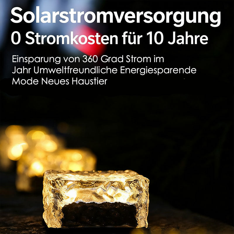 Solar Eiswürfel-Leuchte – Wasserdichte LED Gartenleuchte für Außenbereiche